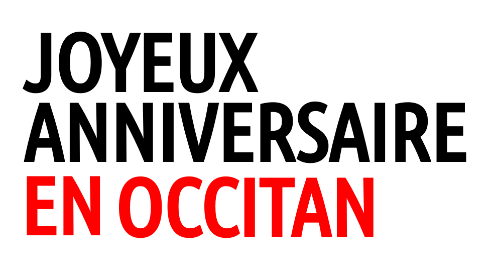 Joyeux Anniversaire En Occitan